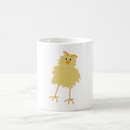 かわいいふわふわ黄色のひよこ コーヒーマグカップ