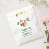 かわいいぶら下がったナマケモノの逆さ水彩イベント フェイバーバッグ (封をした状態)