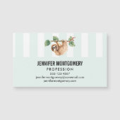 かわいいぶら下がったナマケモノの逆さ水色 (正面)