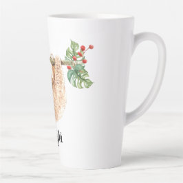 かわいいぶら下がったナマケモノの逆さ水色 カフェラテマグ