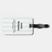 かわいいぶら下がったナマケモノの逆さ水色 ラゲッジタグ (裏面横)