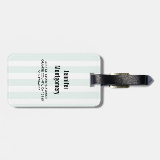 かわいいぶら下がったナマケモノの逆さ水色 ラゲッジタグ (裏面横)