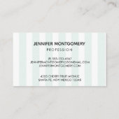 かわいいぶら下がったナマケモノの逆さ水色 名刺 (裏面)