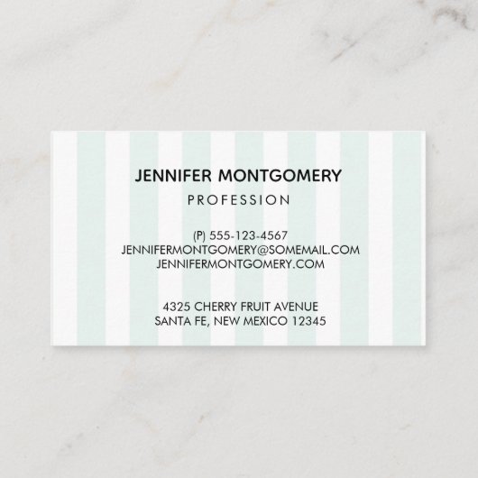 かわいいぶら下がったナマケモノの逆さ水色 名刺 (裏面)