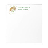 かわいいぶら下がったマウスのイン、動物、自然、野生動物 ノートパッド (正面)