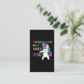 かわいいへんとう腺除去手術ユニコーンガールリカバリー 名刺 (スタンド正面)