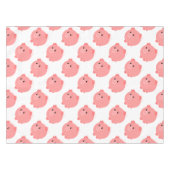 かわいいぽっちゃりしたブタ テーブルクロス (正面(横))