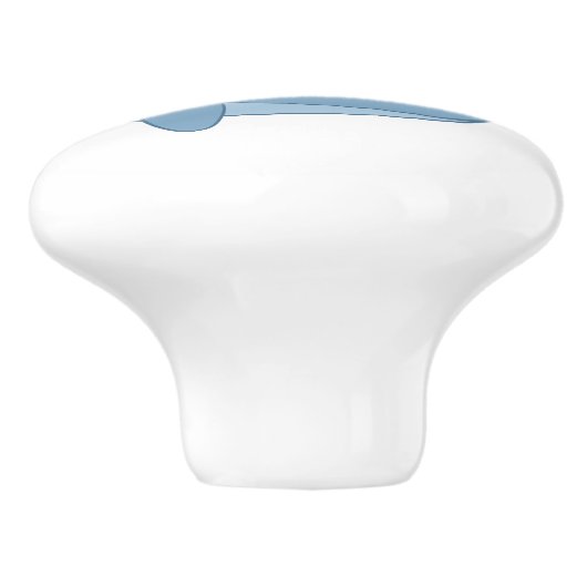 かわいいぽっちゃりした漫画のクジラ セラミックノブ (側面)