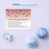 かわいいまつげエクステンションサンゴシェードアフターケア チラシ (シングル)