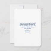 かわいいめい想のナインボーとぬるまサンキュー サンキューカード (裏面)