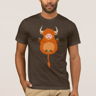 かわいいめい想の漫画高地牛Tシャツ Tシャツ