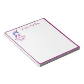 かわいいめい想ズユニコーンゼンヨガロータスナマステ ノートパッド (アングル)