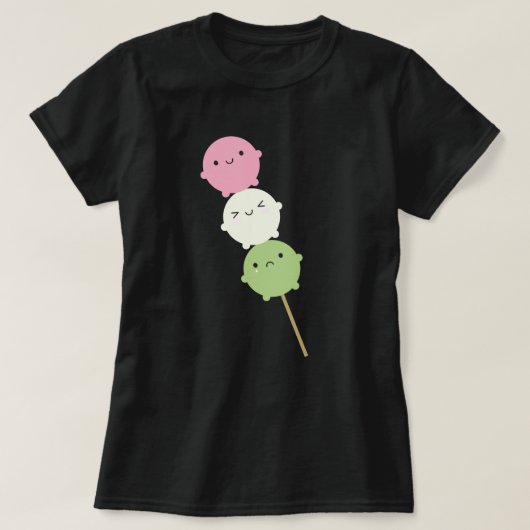 かわいいもち団子 Tシャツ (デザイン正面)