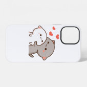 かわいいもち桃猫 iPhoneケース (裏面横)