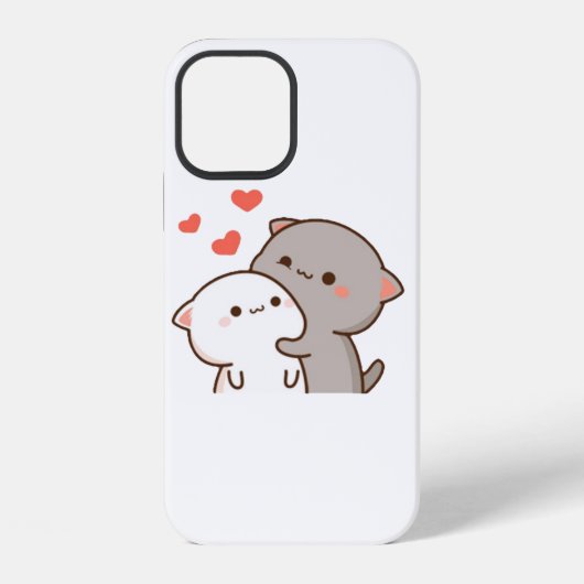 かわいいもち桃猫 iPhoneケース (裏面)