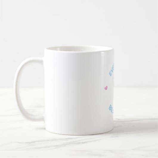 かわいいものだらけのクジラは大丈夫 コーヒーマグカップ (左)