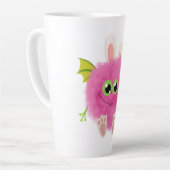 かわいいもふもふうさぎモンスター カフェラテマグ (左アングル)