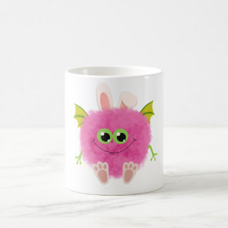 かわいいもふもふうさぎモンスター コーヒーマグカップ