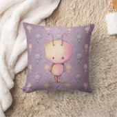 かわいいもふもふモンスター クッション (ブランケット)