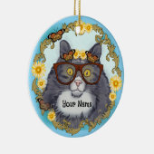 かわいいもふもふ猫 セラミックオーナメント (右)