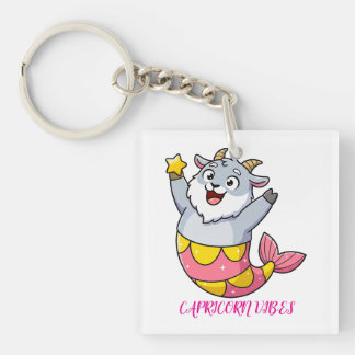 かわいいやぎ座の人魚の星座キャラクター キーホルダー