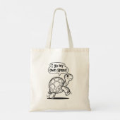 かわいいやる気が出るカメのキャラクター トートバッグ (裏面)