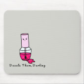 かわいいやる気を起こさせるグリッターポーランドマウスパッド マウスパッド (正面)