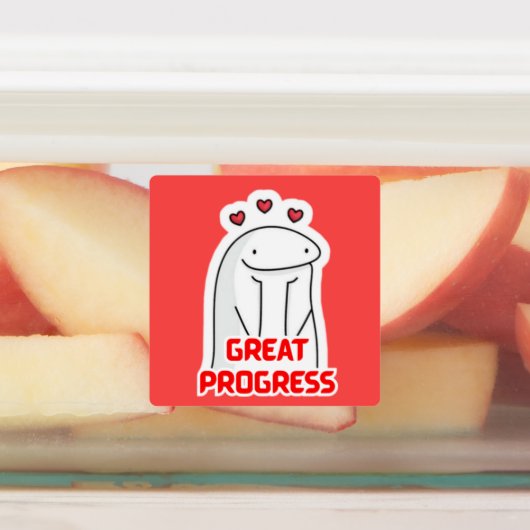 かわいいやる気を起こさせる学生用ステッカー ラベル (貼付)