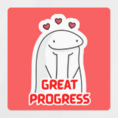 かわいいやる気を起こさせる学生用ステッカー ラベル (デザイン1)