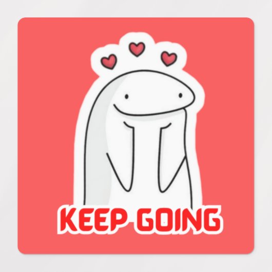 かわいいやる気を起こさせる学生用ステッカー ラベル (デザイン2)