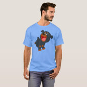 かわいいよくはしゃぐマンガベビーロットワイラーTシャツ Tシャツ (正面フル)