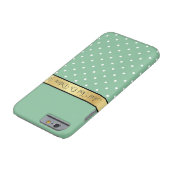 かわいいよくはしゃぐ水玉模様オンピーポッドグリーン,金ゴールド Case-Mate iPhoneケース (底)