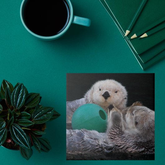 かわいいよくはしゃぐ海のオーター タイル