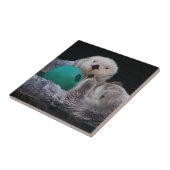 かわいいよくはしゃぐ海のオーター タイル (側面)