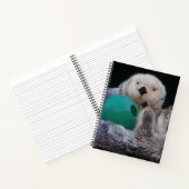 かわいいよくはしゃぐ海のオーター ノートブック (内部)