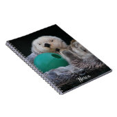 かわいいよくはしゃぐ海のオーター ノートブック (右側)