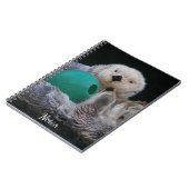 かわいいよくはしゃぐ海のオーター ノートブック (左側)