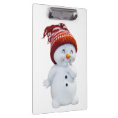 かわいいよくはしゃぐ雪だるま クリップボード (右)