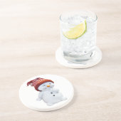 かわいいよくはしゃぐ雪だるま コースター (側面)