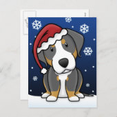 かわいいより素晴らしいスイス山のクリスマスの郵便はがき シーズンポストカード (正面/裏面)