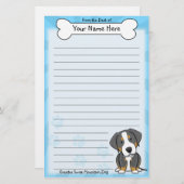 かわいいより素晴らしいスイス山犬の文房具 便箋 (正面/裏面)