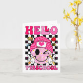 かわいいよ！幼稚園プレキッズ初日の皆さん カード (黄色い花)