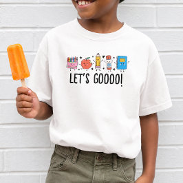かわいいらくがきのバックトゥスクール Tシャツ