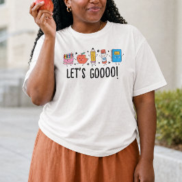 かわいいらくがきのバックトゥスクール Tシャツ