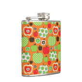 かわいいりんごのイラストレーションパターン フラスク (右)