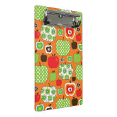 かわいいりんごのイラストレーションパターン ミニクリップボード (アングル)