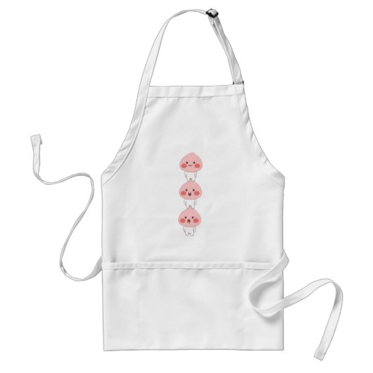 かわいいりんごの三つ子 スタンダードエプロン (正面)