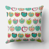 かわいいりんごパターン クッション (裏面)