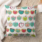 かわいいりんごパターン クッション (ブランケット)