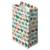 かわいいりんごパターン スモールペーパーバッグ (正面アングル)